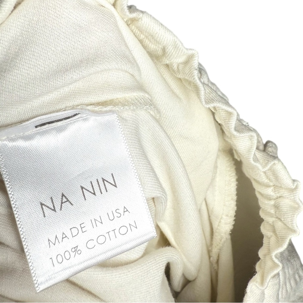 Na Nin Cream Cotton French Twill Cooper Wide Leg Balloon Cargo Pants XS - Picture 6 of 15